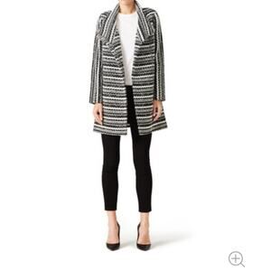 Shoshanna striped Effie jacket coat wool blend sz 6